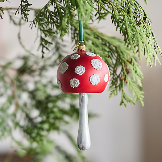 View larger image of Toadstool Mushroom Glass Ornament, Round