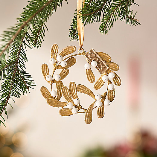 View larger image of  Gilded Berry Wreath Ornament