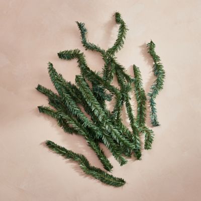 Faux Noble Pine Garland Branches, Set of 20