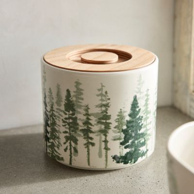 Evergreen Forest Sugar Jar