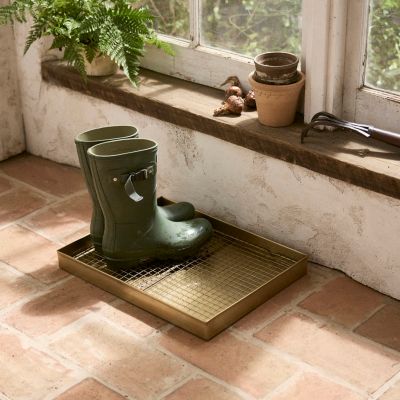 Galvanized Boot Tray