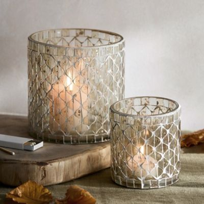 10 Lily Glass Footed Bowl - Quick Candles