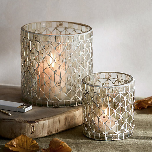 View larger image of Caged Mosaic Votives, Set of 2