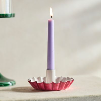 Magnetic Iron Taper Candle Cups with Tray, Set of 5 - Terrain