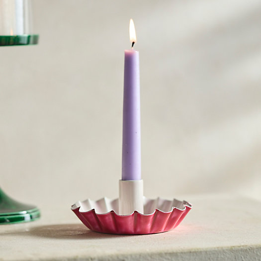 View larger image of Ruffle Two-Tone Taper Candle Holder
