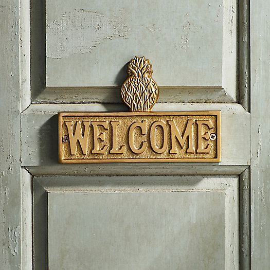 View larger image of Pineapple Welcome Iron Sign