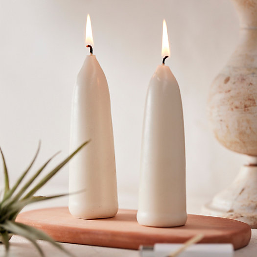 View larger image of Stubby Taper Candles, Set of 2