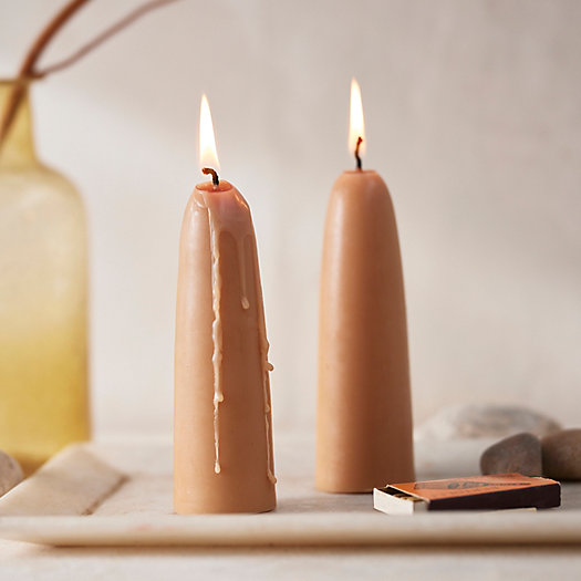 View larger image of Stubby Taper Candles, Set of 2