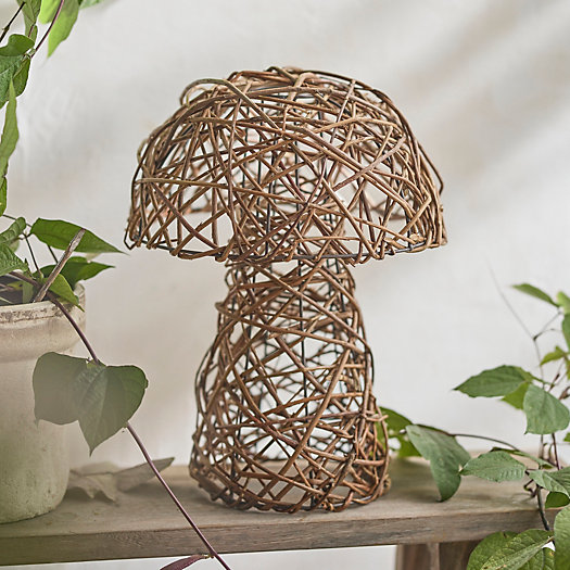 View larger image of Willow Mushroom Garden Structure