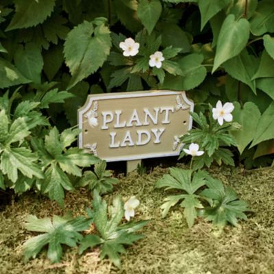 Plant Lady Staked Iron Sign