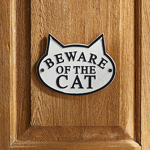 View larger image of Beware of the Cat Sign