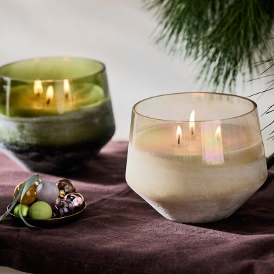 ILLUME® Candles Balsam & Cedar Large Baltic Glass Holiday Candle