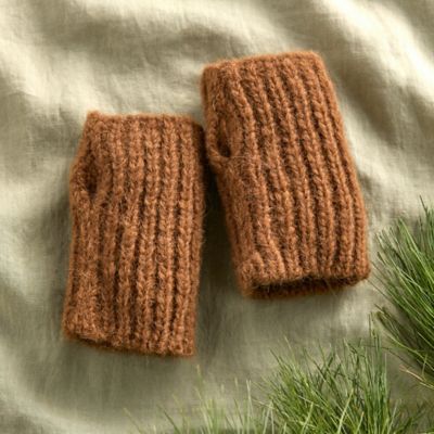  Fingerless Wool Gloves