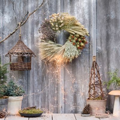 Dried wedding bouquet wreath — hazel & spruce