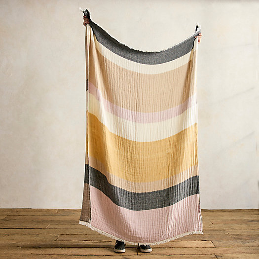 View larger image of Colorblock Cotton Blend Throw