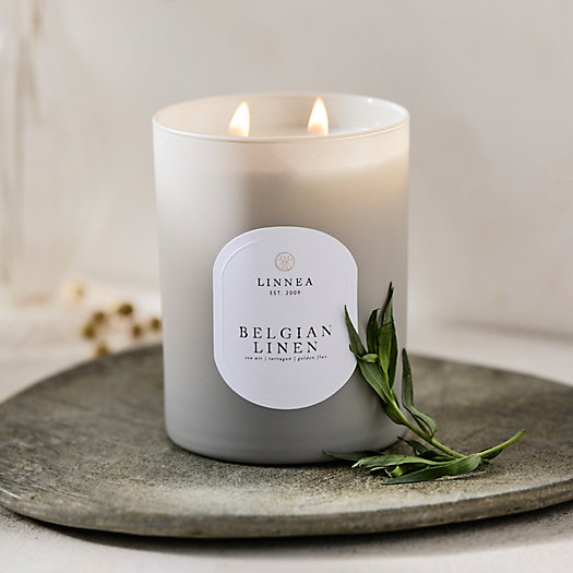 View larger image of Linnea Candle, Belgian Linen