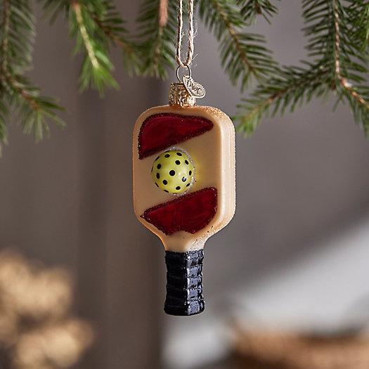 View larger image of Pickleball Paddle Glass Ornament
