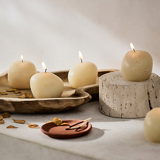 View larger image of Stone Candles, Set of 6