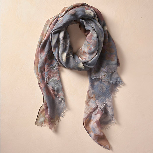 View larger image of Blue Sky Florals Wool Scarf