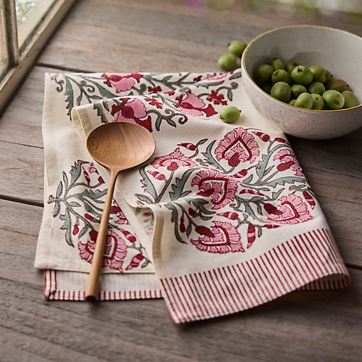 View larger image of Rosy Floral Dish Towel