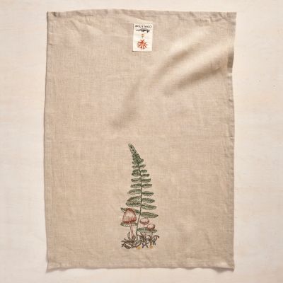 Coral & Tusk Fern Dish Towel - Terrain