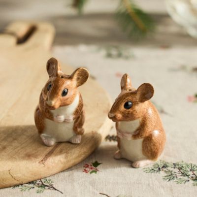 Quail Ceramics Woodland Friends Salt + Pepper Shakers