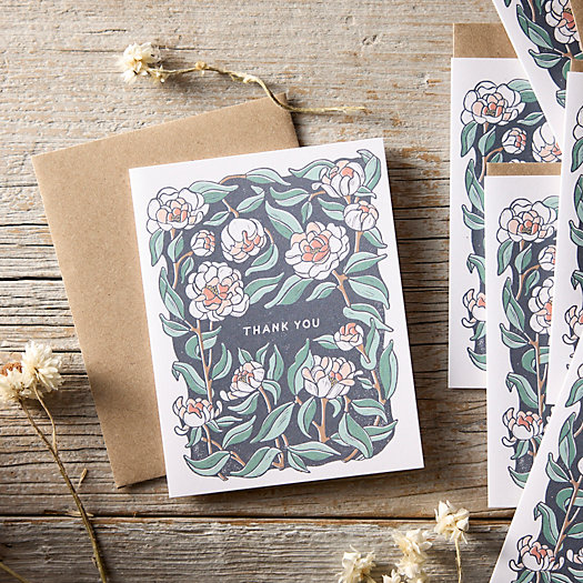 View larger image of Root & Branch Peony Thank You Cards, Set of 8