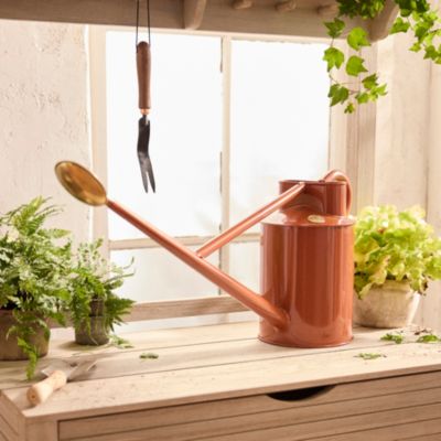 Haws Long Reach Watering Can, Rust - Terrain