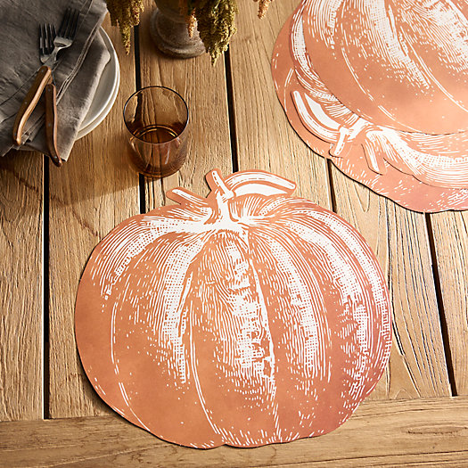 View larger image of Pumpkin Paper Placemats, Set of 12