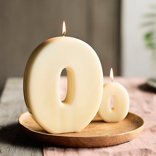 View larger image of Hand-Dipped Number Candle, 0