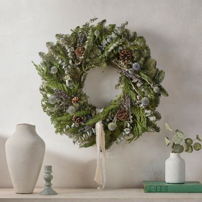 Fresh Evergreen, Lavender + Eucalyptus Wreath