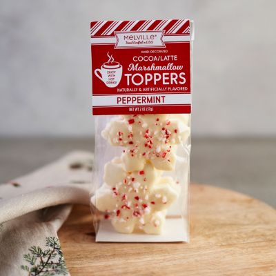 White Chocolate Peppermint Marshmallow Toppers by Melville Candy Company