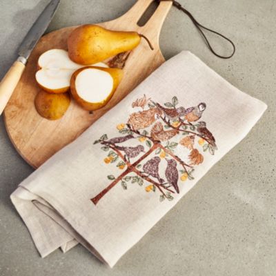 Embroidered Kitchen Towel Dish Towel Tea Towel Linens 