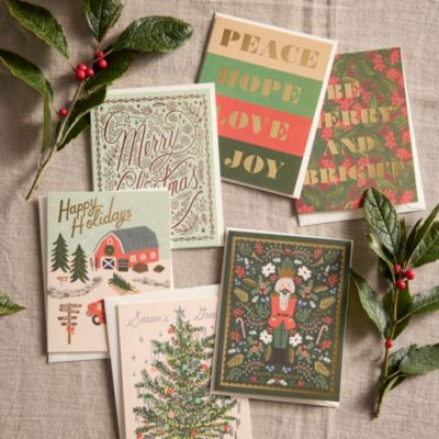 Holiday Assorted Greeting Cards, Set of 16