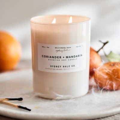 Pressed Wildflower Pillar Candle