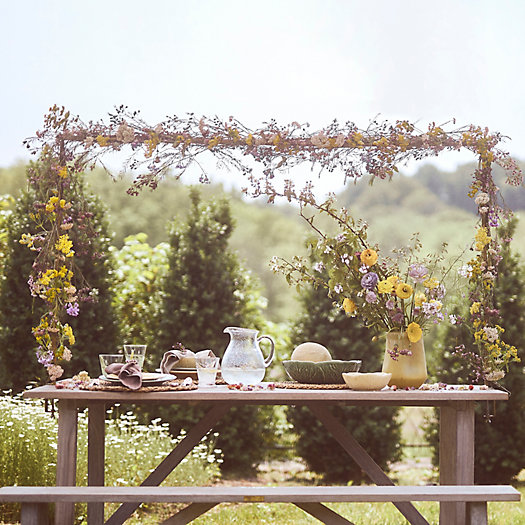 View larger image of Shop the Look: A Floral Over-the-Table Rod for Garden Parties