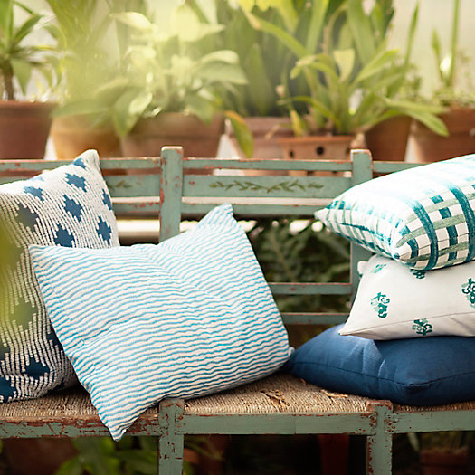 View larger image of Shop the Look: Ocean Blues Outdoor Pillow Collection 