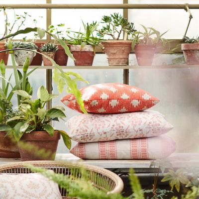 Shop the Look: Papaya Pink Outdoor Pillow Collection