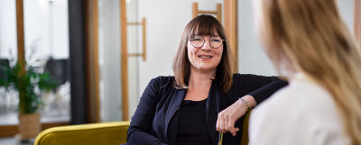 Older woman meeting with an personal trust advisor