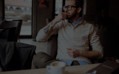 Man thinking looking off to the side