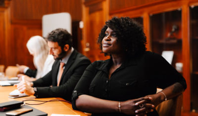 Representatives from TIAA advocating for retirement policies that benefit Americans.