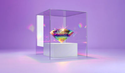 This gemstone displayed behind glass represents alternative investments for defined contribution plan sponsors. Sponsors aren’t ready to buy just yet.