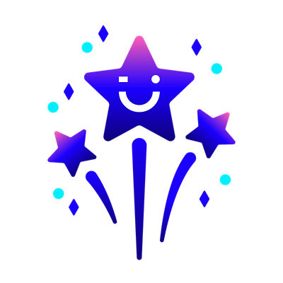 Blue fireworks