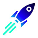 Blue rocket