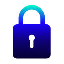 Blue padlock