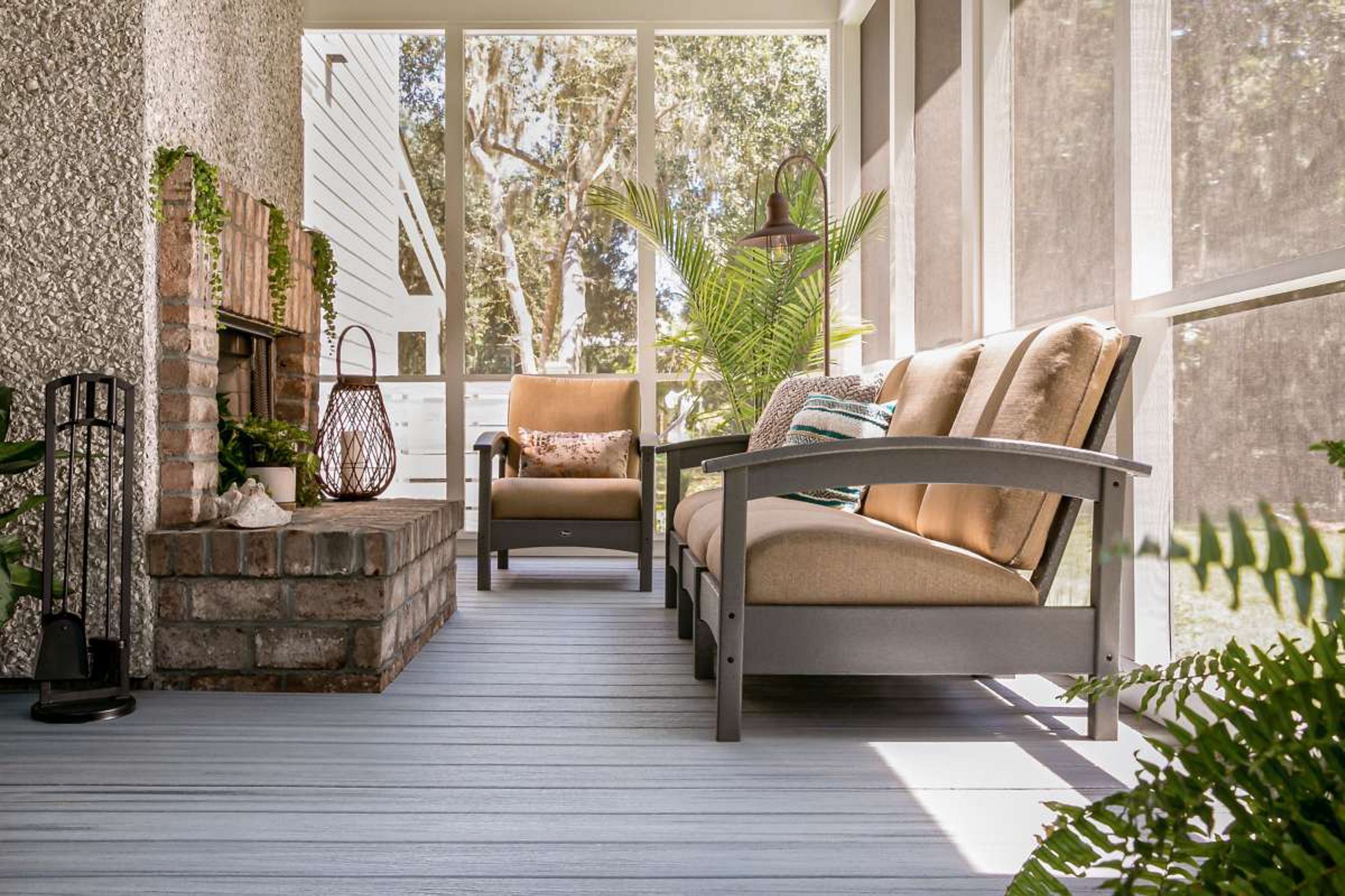 Cottage store porch furniture