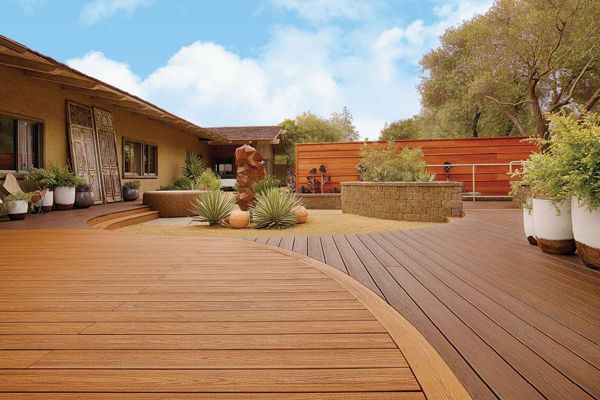 Transcend® Decking in Tiki Torch and Lava Rock Trex