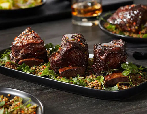 Braised beef short ribs