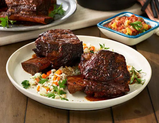 Braised mole short ribs