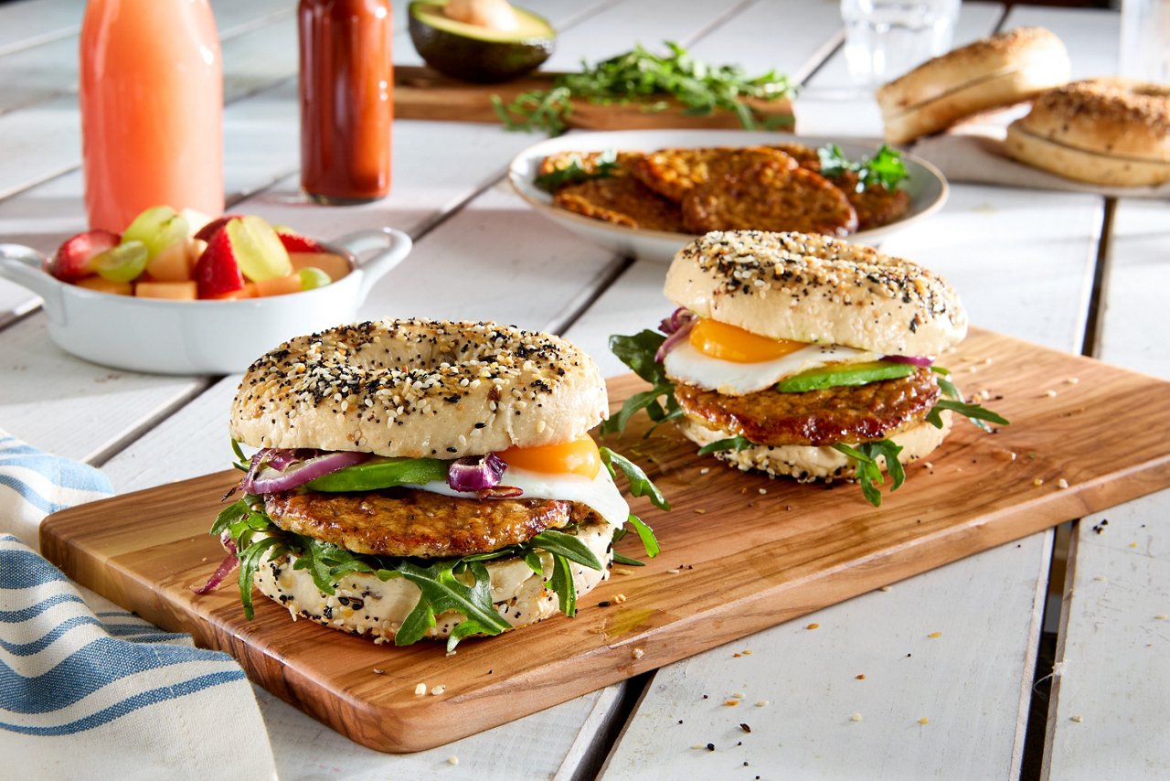 Everything Bagel Sausage Sandwich 